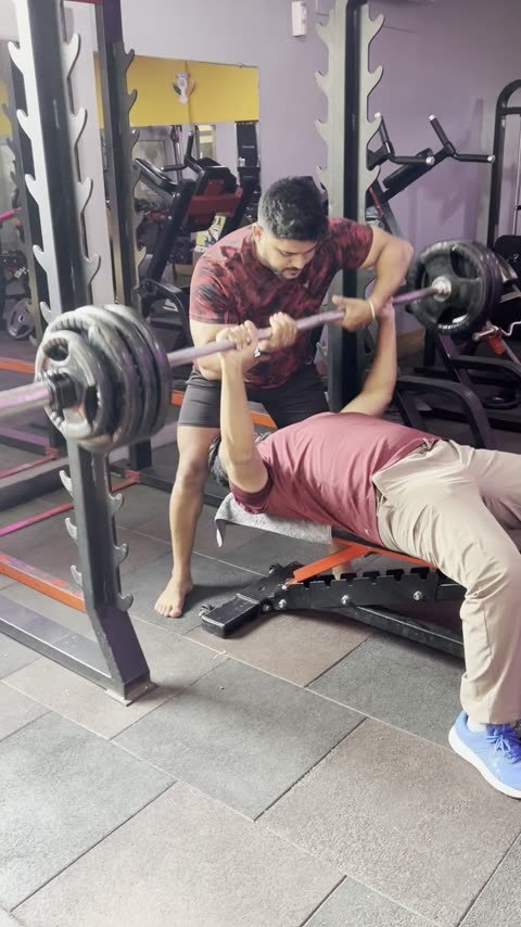 Hands-on bench press coaching